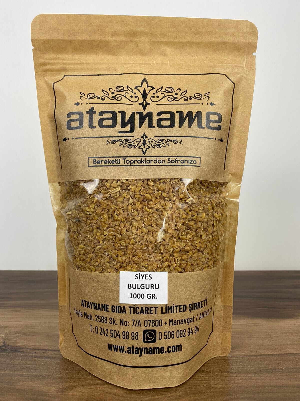 ATAYNAME SİYEZ BULGURU 1000 G